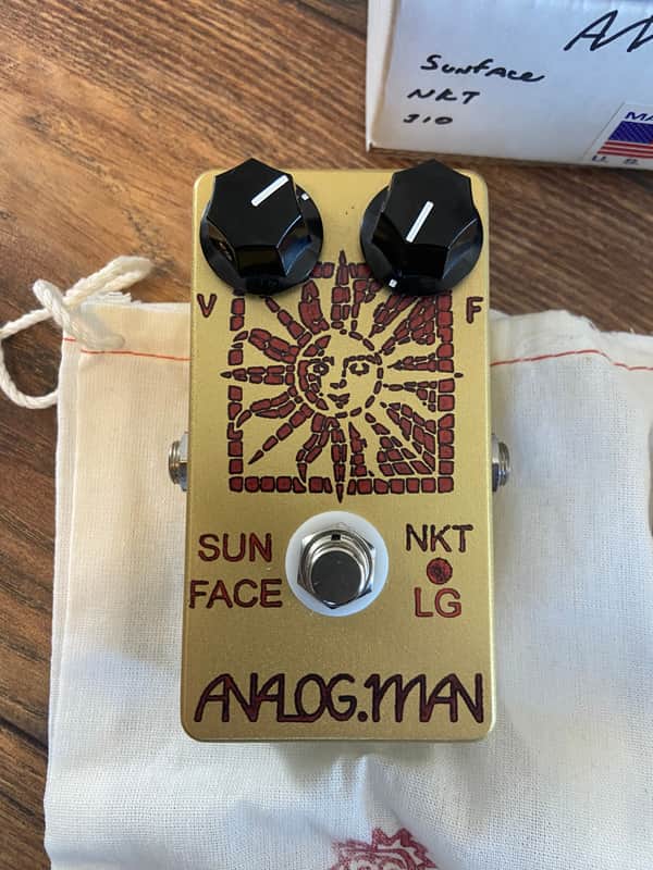Analogman Sun Face Red Dot NKT LG Low Gain Germanium Fuzz 2023 - Present - Gold image 1
