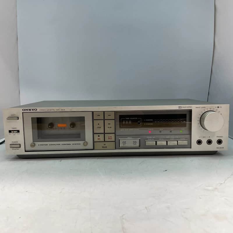 Onkyo TA-2025 Stereo 3-Motor Cassette Deck TESTED FOR PARTS/REPAIR ONLY image 1