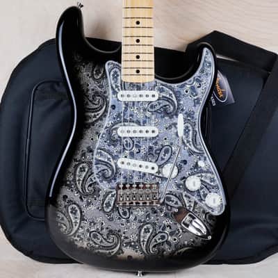 Fender Made in Japan Limited Stratocaster 2025 Black Paisley w/ Bag image 1