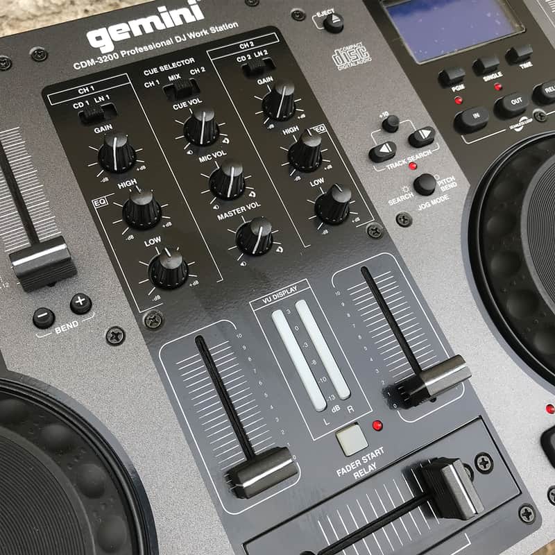 Gemini CDM-3200 Professional Dual CD Player DJ Mixer | Reverb