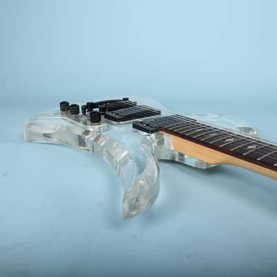 B.C. Rich Mockingbird Acrylic Limited Edition Electric Guitar Clear image 8
