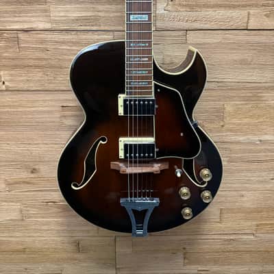 Ibanez AK85-DVS Artcore Hollow Body Guitar 2004 - Dark Violin Sunburst 6lbs 12oz w/non orig hard case image 4