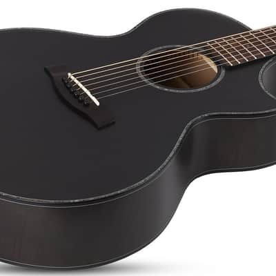 Schecter Orleans Stage-7 Acoustic Electric Guitar - Satin See Thru Black (3709) image 9