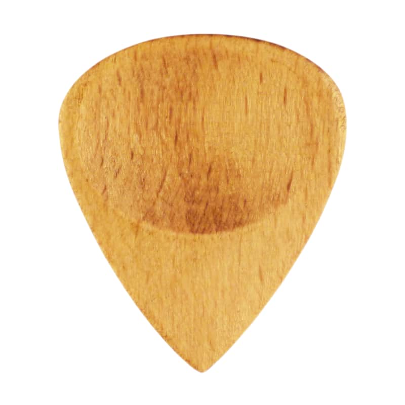 Light Steamed Beech Wood Guitar Or Bass Pick - 3.0 mm Ultra Heavy Gauge - 351 Groove Shape - Natural Finish Handmade Specialty Exotic Plectrum - 1 Pack New image 1