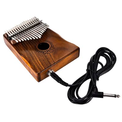 17 Key EQ Kalimba Thumb Piano with Bag, Cable and Accessories image 3
