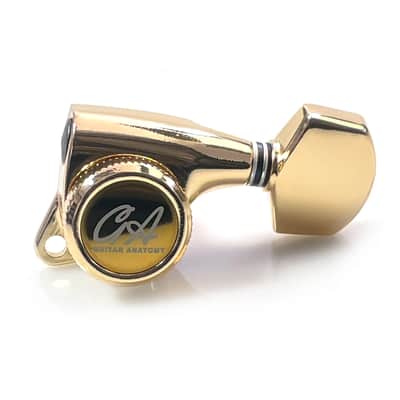 Tuners for Stratocaster and Telecaster Guitars - GA05 Machine Heads - Chrome 6-in-line RH image 4