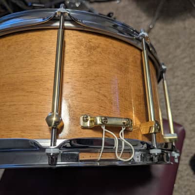 Nobel & Cooley 7x14 Solid Shell Snare Drum 2000's - Birch and Brass lugs image 3