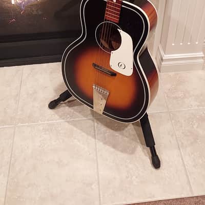 '60s vintage Kay 5160 'T' logo flat-top guitar and case. image 1