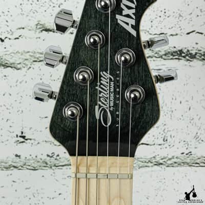 Sterling By Music Man Axis Flame Maple Electric Guitar - Trans Black (#7839) image 6