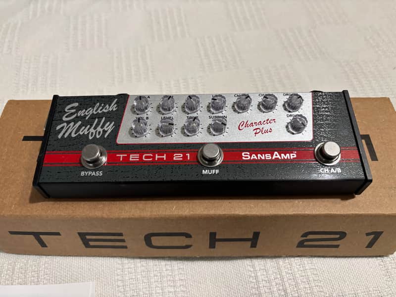 Tech 21 SansAmp Character Plus Series English Muffy 2022 - Present - Red / Silver image 1