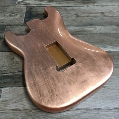 Made to Order - FRANCHIN Mercury guitar body Glossy METALLIC LEAF (Gold/Silver/Copper) Basswood Poplar Stratocaster-Strat-S-Style Made in Italy image 20