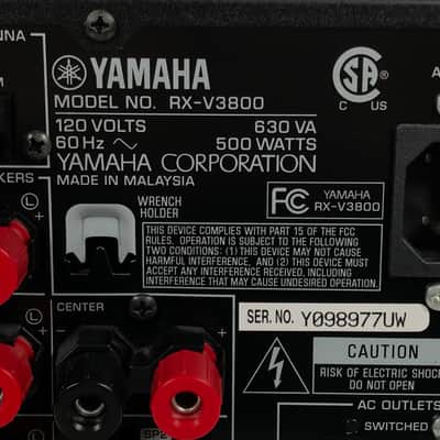 Yamaha Natural Sound AV Receiver RX V3800 image 12