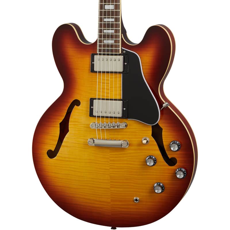 Epiphone ES-335 Semi Hollow Electric Guitar - Raspberry Tea Burst image 1