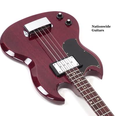1972 Gibson EB-0 Bass Ultra Rare Left Handed - Cherry Finish - Slot Headstock Lefty Bass image 6