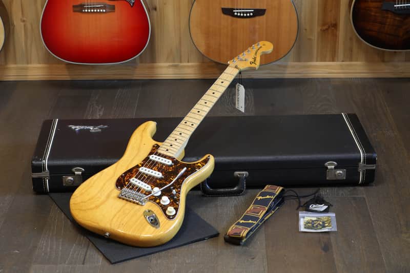 1973 Fender Stratocaster Electric Guitar Natural + OHSC image 1