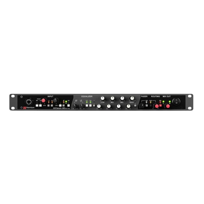 Solid State Logic 32Classic MS Channel Strip with Microphone Preamp, 4-Band Parametric EQ, and Mixer Section (Black) image 1