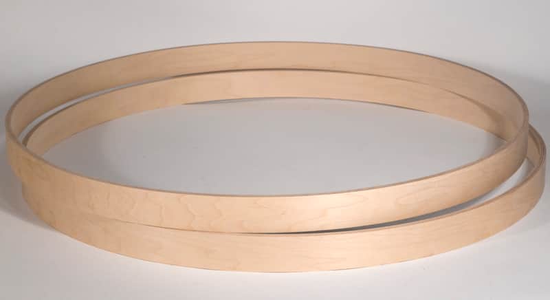 24" x 1.5" Keller Maple 12-ply Bass Drum Hoops Rims - Custom Options Available image 1