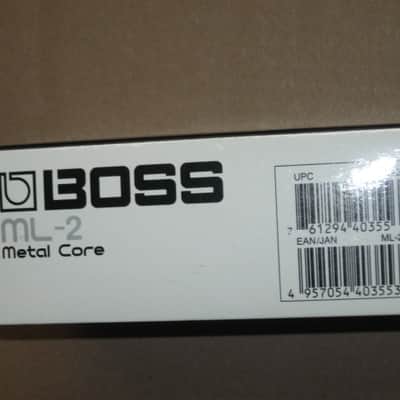 lightly used (mostly very clean) Boss EMPTY BOX for ML-2 Metal Core (NO pedal / NO paperwork) [lower part of box from different brand (DigiTech's X- Series) pedal box fits fine w/ Boss lid] late 2000s / early 2010s (refer to pictures for condition) image 9