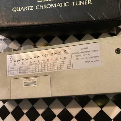 Seiko Japan Chromatic 80s ish Tuner speaker out for tones option 7 octaves image 3