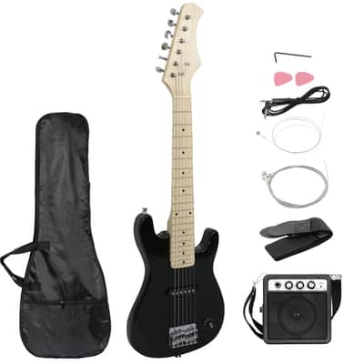 30 Inch Kids Electric Guitar Beginner Kit Electric Guitar for Kids with Amp,Bag image 10