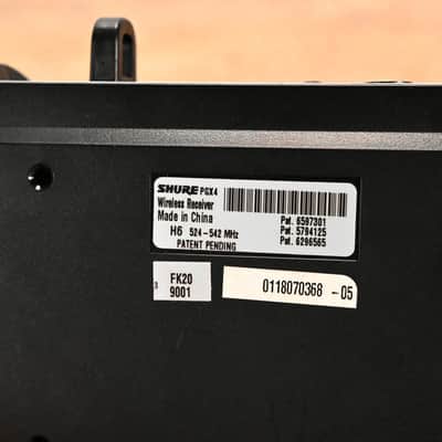Shure PGX4 Wireless Diversity Receiver - H6 Band: 524-542 MHz (NO PSU) CG01QYQ image 9