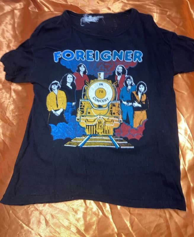 Vintage foreigner concert tour tshirt image 1