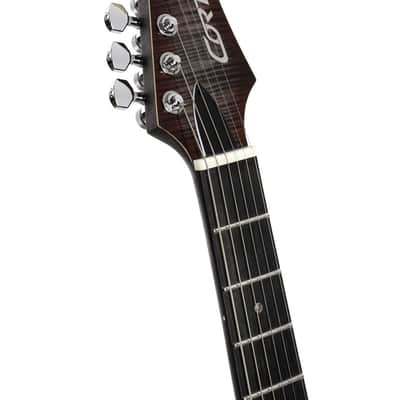 Cort X Series Duality II Double Cutaway Electric Guitar - Lava Burst image 5