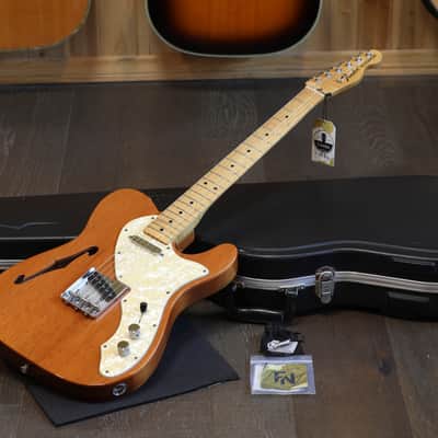 1998 Fender Classic '69 Thinline Telecaster MIM Semi-Hollow Electric Guitar Natural + OHSC image 1