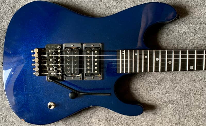 Kramer Nightswan 1988 - Blue Sparkle w. Juarez Vintage Pickups image 1