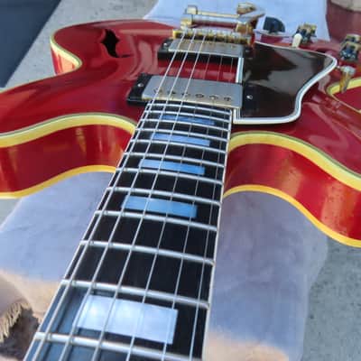 GIBSON ES-355-TD-SV 1966 CHERRY BIGSBY 1 OWNER ORIGINAL LEFT HANDED AMAZING! image 7