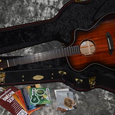 2022 Breedlove - Oregon Concert Bourbon CE Myrtlewood - Bourbon Burst image 8