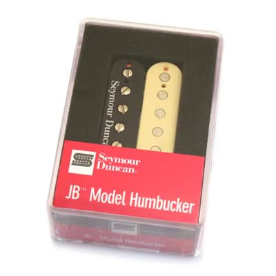 11102-13-RZ Seymour Duncan Humbucker Reverse Guitar Pickup Black/Cream SH-4 image 1