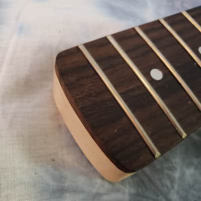 Crescent Project Bass Guitar Neck 34 inch Scale Broken Truss Rod Luthier Parts image 8