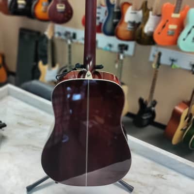 Washburn DFBDA Deep Forest Burl Dreadnought Acoustic Guitar 2022 Amber Fade image 11