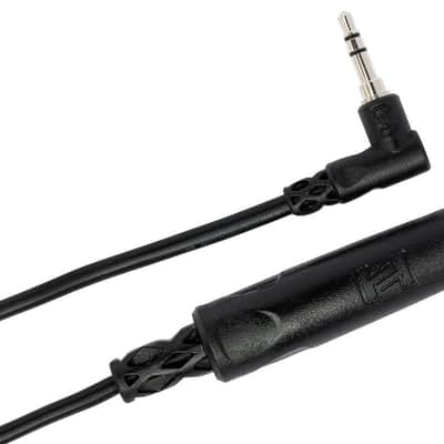 HOSA MHE-100.5 Headphone Adaptor, 1/4 In TRS To Right-Angle 3.5 Mm TRS image 2