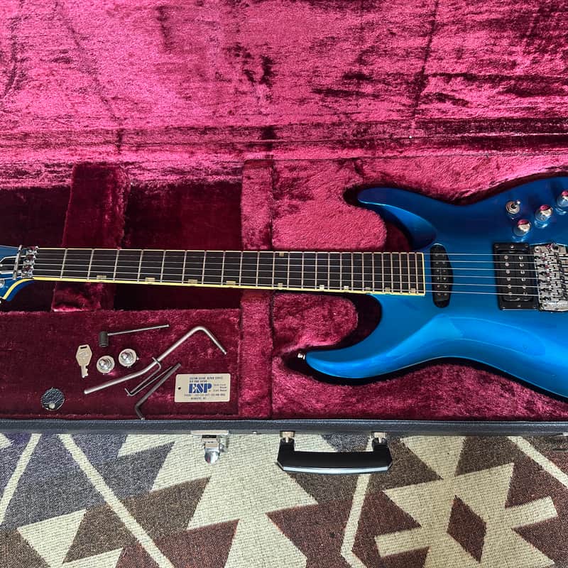 1989 ESP Horizon Custom Gun Metal Blue