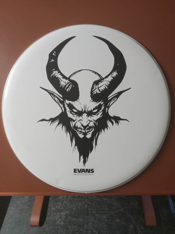 Evans BD24RSW-NP EQ3 Resonant Smooth White Bass Drum Head with No Port - 24" 2012 - 2020 - White image 1