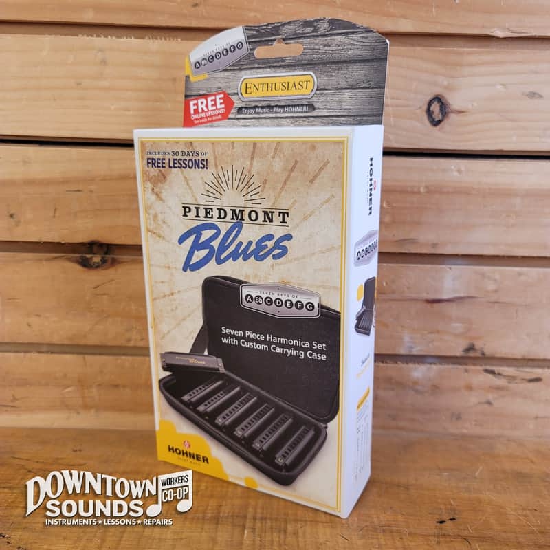 Immagine Hohner Piedmont Blues Seven Piece Harmonica Set with Case - G, A, Bb, C, D, E, F - 1