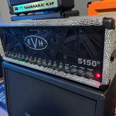 EVH 5150 III 100S 3-Channel 100-Watt Guitar Amp Head 2015 - Present - black/white gator skin imagen 9