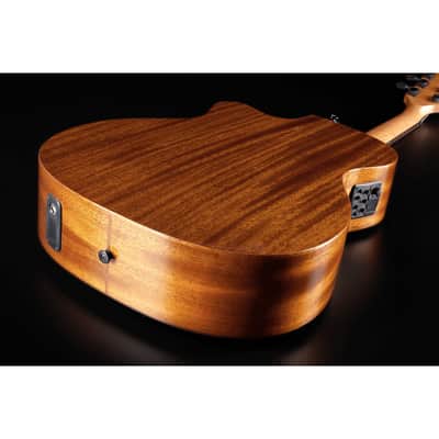 Mahogany Cutaway Electro Acoustic Auditorium Guitar | Tramontane 98 ACE by Lâg | T98ACE image 6