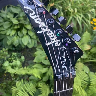 Jackson Professional Dinky Reverse MIJ Schaller Floyd Rose and EMG Pickups 90’s Black Japanese Vintage Super Strat Guitar ESP MII and Jackson Soloist Killer. image 3
