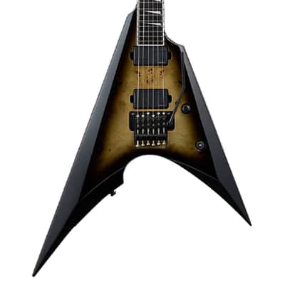 ESP E-II Arrow Burl Maple Electric Guitar - Nebula Black Burst image 1