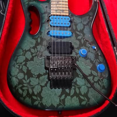 1991 Ibanez JEM 77 BFP Blue Floral Pattern Steve Vain Collectable Clean Board image 2