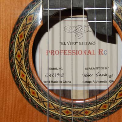Legendary "EL VITO" PROFESSIONAL RC - Luthier Made - World Class - Classical Grand Concert Guitar - Cedar/Indian Rosewood image 4