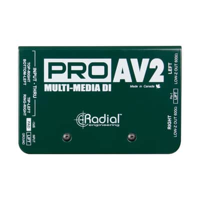 Radial Engineering ProAV2 Stereo Passive Multimedia Direct Box Bundle w/Pig Hog Mic Cable and Liquid Audio Polishing Cloth image 8