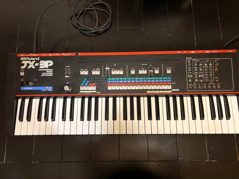Roland JX-3P 61-Key Programmable Preset Polyphonic Synthesizer 1983 - 1985 - Black image 1