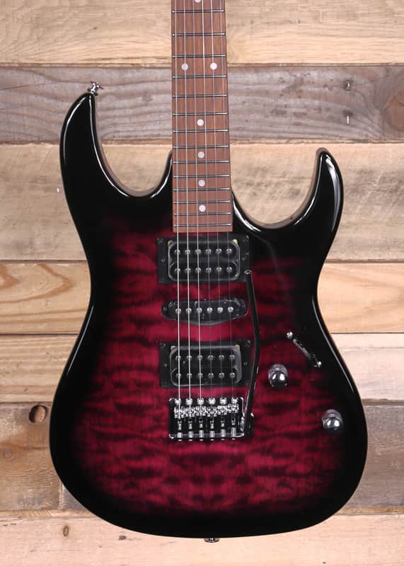 Ibanez GRX70QA Electric Guitar Transparent Violet Sunburst image 1