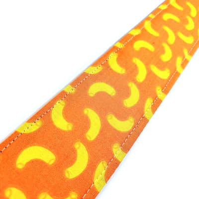 Mac n' Cheese Guitar Strap - Macaroni and Cheese Guitar Strap - Mac & Cheese Guitar Strap - Guitar Strap- Acoustic, Electric, or Bass image 2