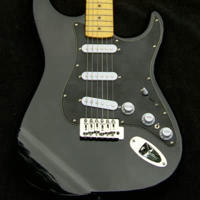 GILMOUR STYLE Mahogany Black S Style +7 Sound Switch+ Maple Neck w/Dual Action Truss Rod +Bridge Tone Control+TrebleBleed+Matched Custom Pickups+Leveled and Crowned Frets with Seymour Duncan SL59-1 Little 59 Humbucker Bridge Pickup+ Low Action Setup! image 13