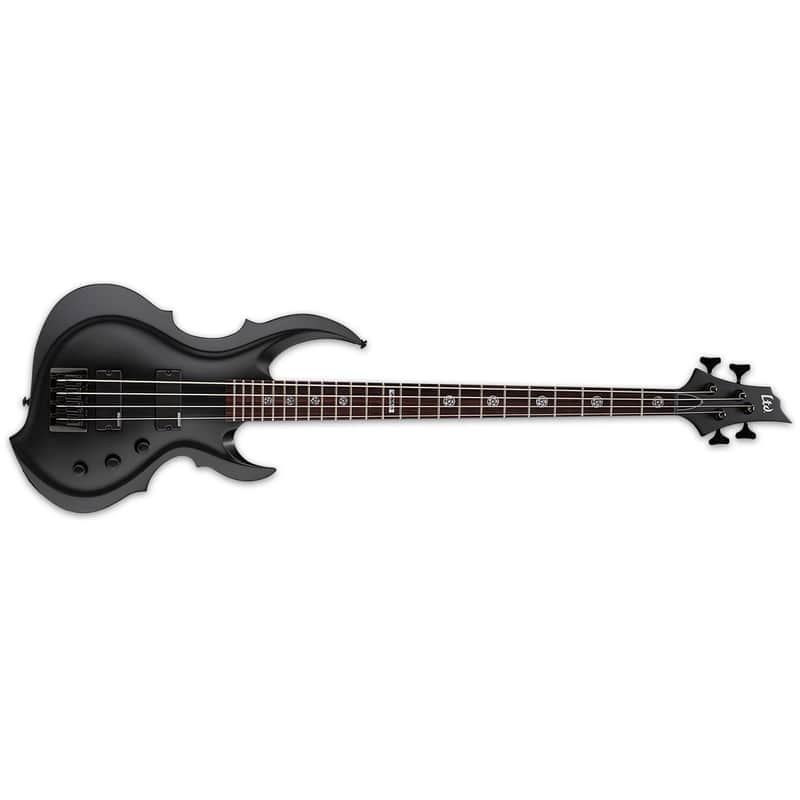 ESP LTD TA-204 FRX Tom Araya Black Satin Electric Bass Guitar TA204 TA-204FRX - Brand New image 1